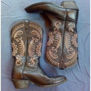 Ariat Womens Western Black Leather Cowboy Boots US 7B 10010969